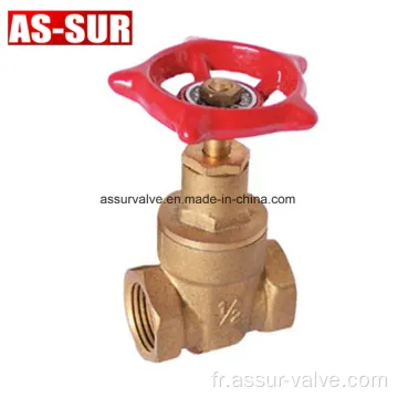 Valves de porte en laiton forgées du modèle Euro